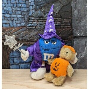 Boyd's Halloween Plush Bear Gourdy With wizard Blue M&M 2007 w/Tag #919098  Gift